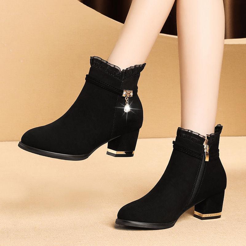 Sandal Boots Mid-heel Short Tube All-match