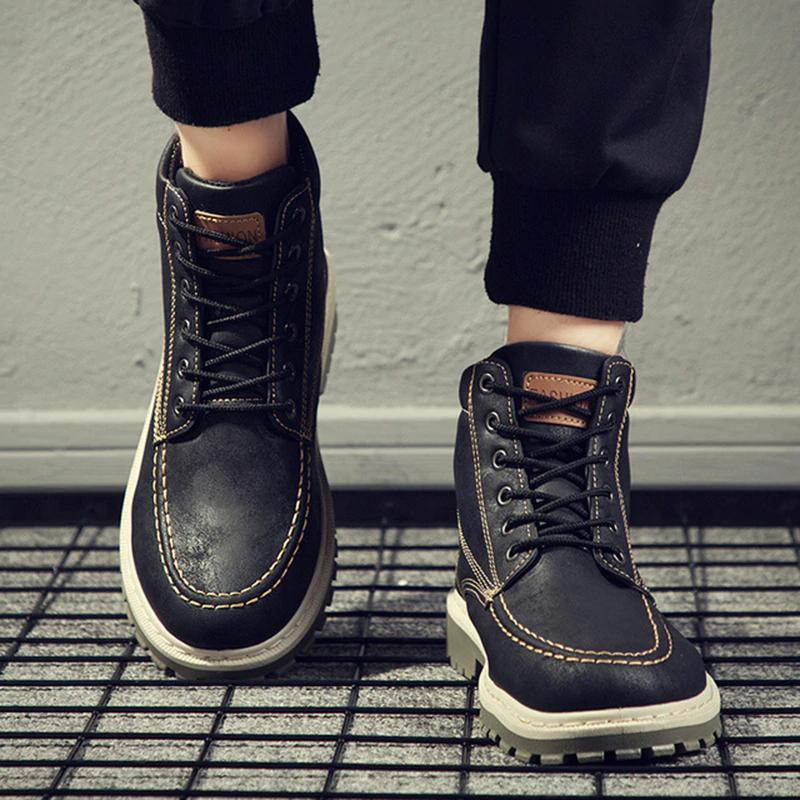 Men's high-top combat boots, view 6 - MRSLM