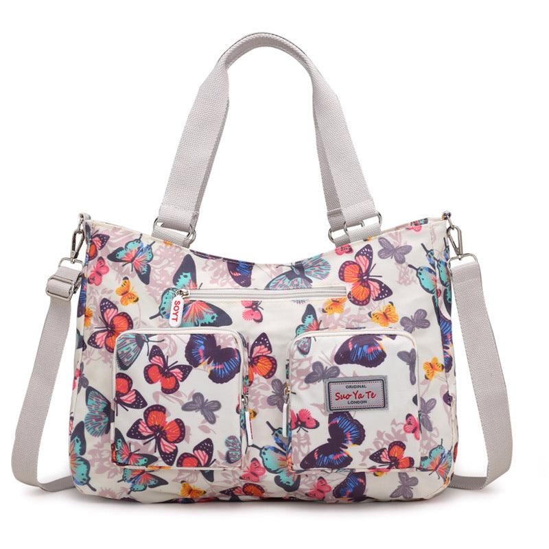Printed canvas crossbody bag, view 4 - MRSLM