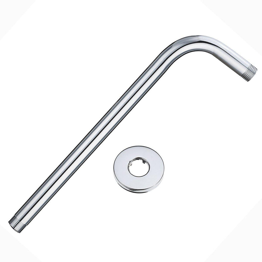 Stainless Steel Shower Extension Arm Home Bathroom Wall Mounted Shower Head Pipe - MRSLM