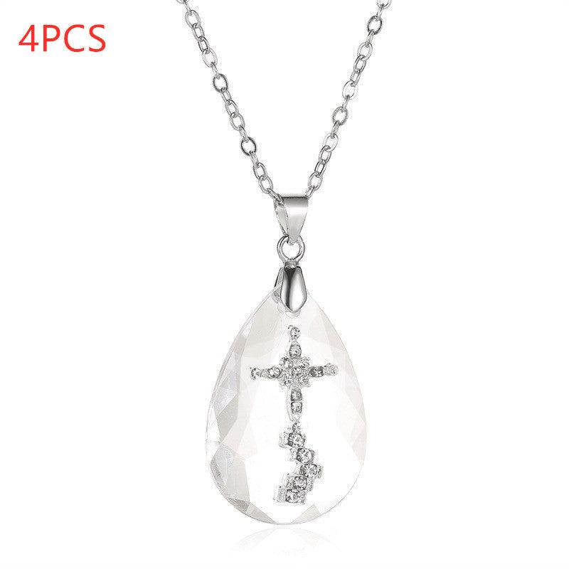 Drop pendant necklace, view 6 - MRSLM