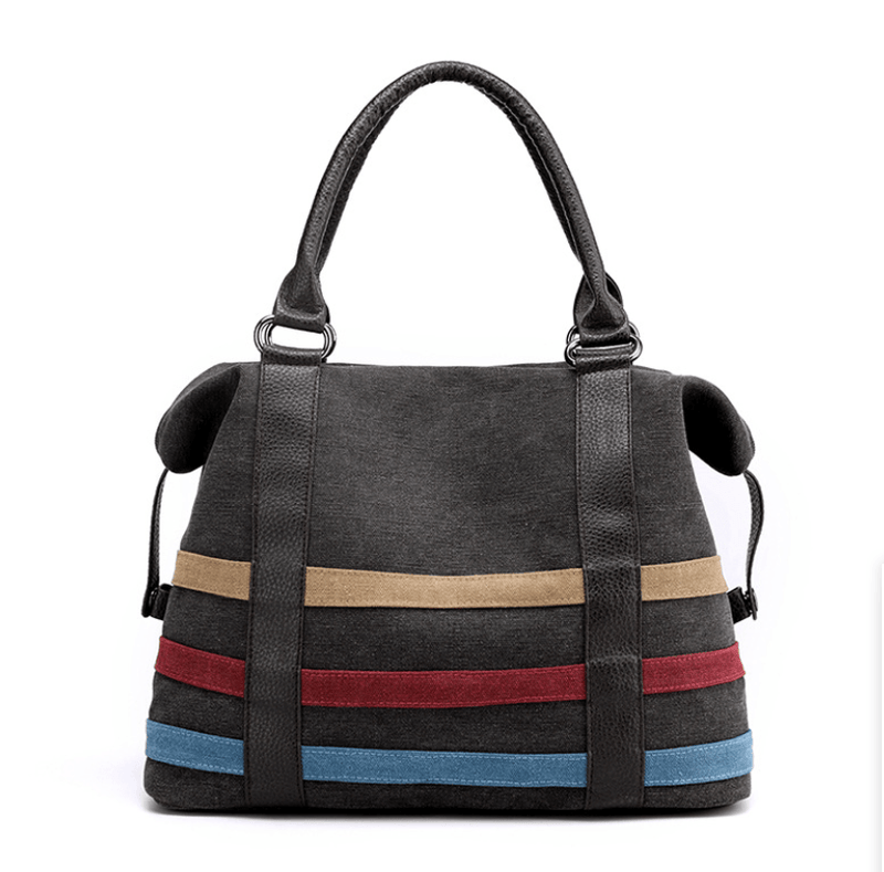 women's large canvas Boston tote bag, view 12 - MRSLM