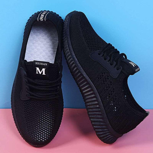 Women's breathable hollow mesh platform shoes - MRSLM