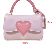 small square PU shoulder bag, view 5 - MRSLM
