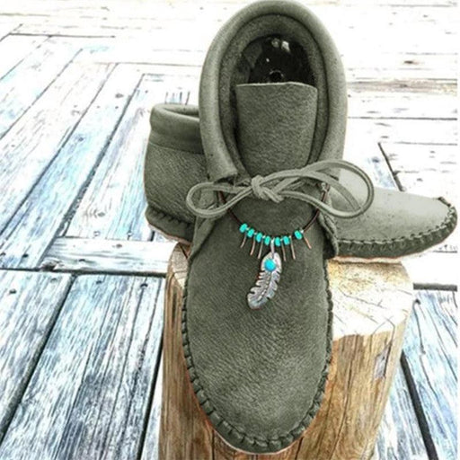 Large flat round toe Roman shoes for women - MRSLM