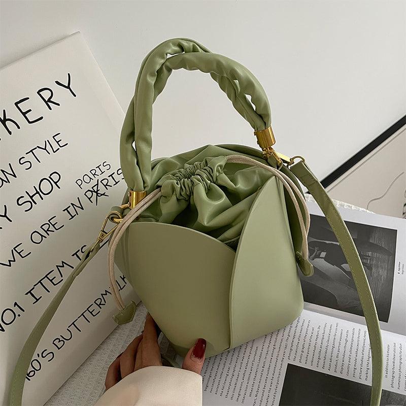 women's retro bucket messenger bag, view 4 - MRSLM