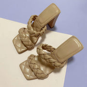 Women's braided rope sandals, view 3 - MRSLM