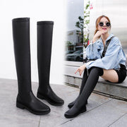 over-the-knee low-heeled high-top boots - MRSLM