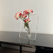 creative acrylic art frame vase, view 2 - MRSLM