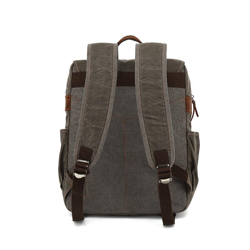 Student canvas book backpack, view 3 - MRSLM