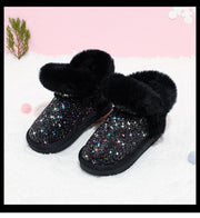 Girls' sequin snow boots, view 3 - MRSLM