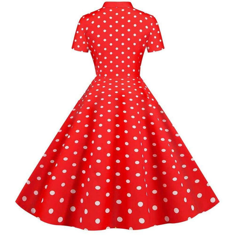 polka dot pin-up dress, view 13 - MRSLM