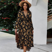 black and gold midi dress, view 4 - MRSLM