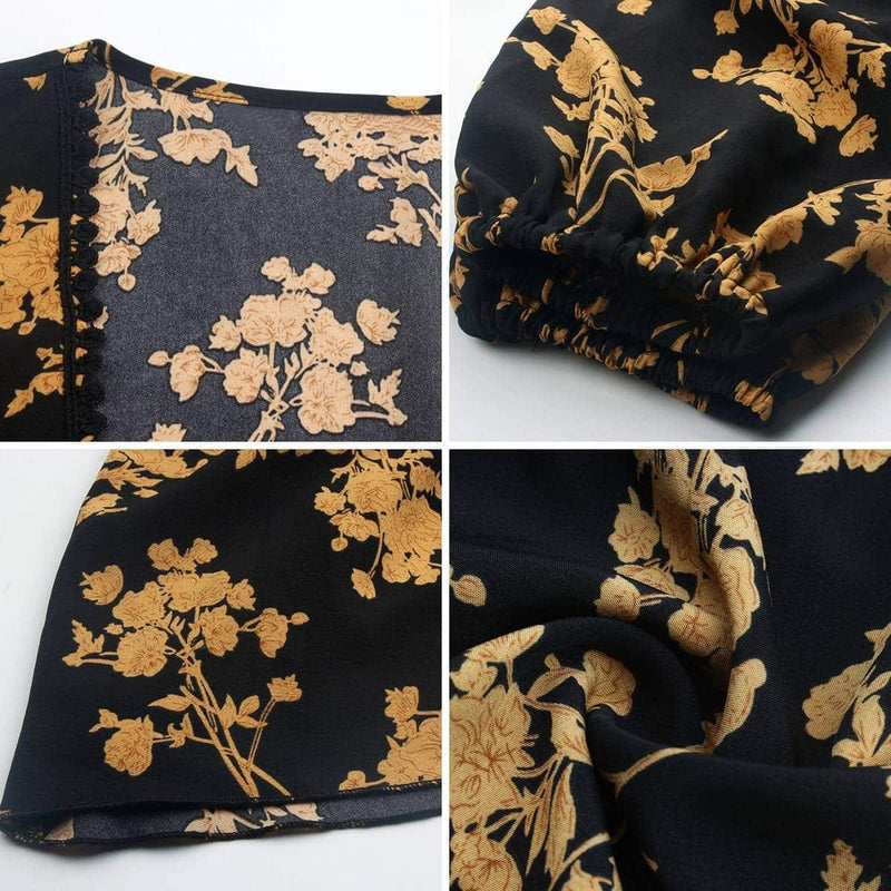 black and gold midi dress, view 7 - MRSLM