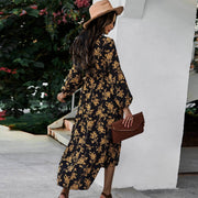 black and gold midi dress, view 5 - MRSLM