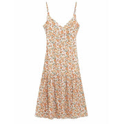 boho floral linen dress, view 2 - MRSLM