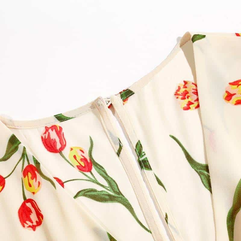 Casual floral printed dress, view 4 - MRSLM