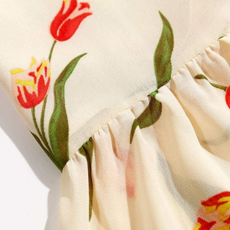 Casual floral printed dress, view 6 - MRSLM