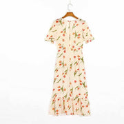 Casual floral printed dress, view 7 - MRSLM