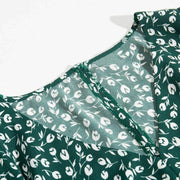 casual floral print slim dress, view 4 - MRSLM