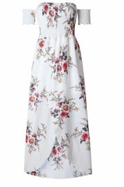 boho floral print dress, view 3 - MRSLM