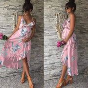 maternity floral ruffle sundress - MRSLM