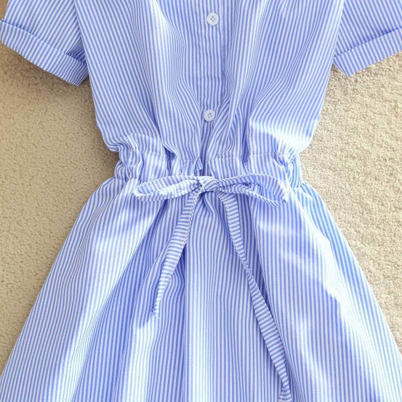 striped shirt dress, view 11 - MRSLM
