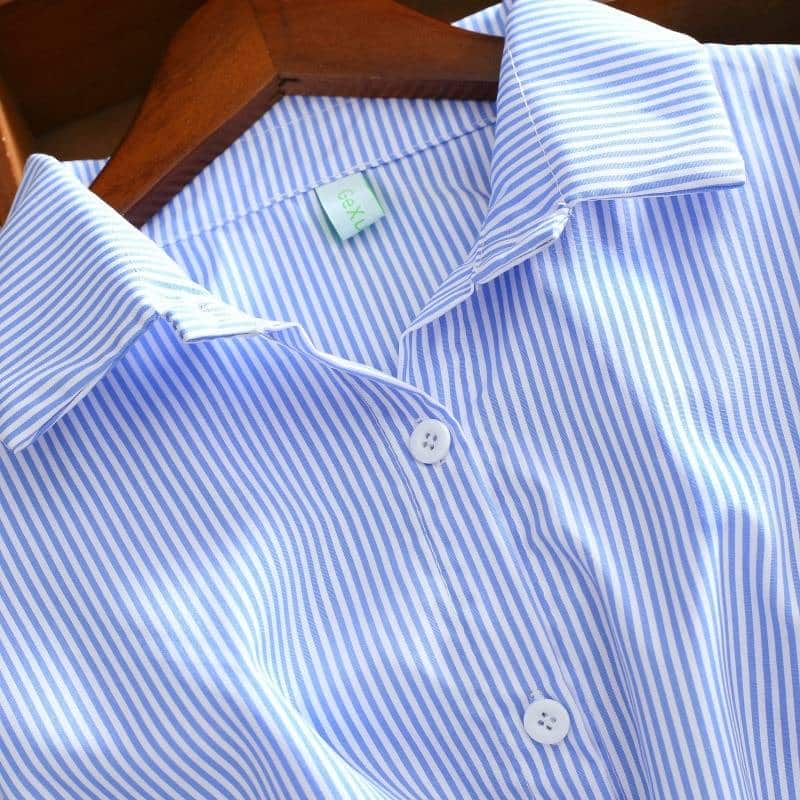 striped shirt dress, view 13 - MRSLM
