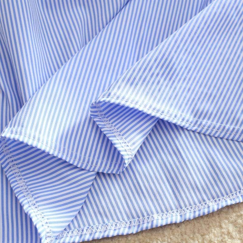 striped shirt dress, view 15 - MRSLM