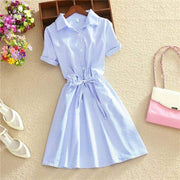 striped shirt dress, view 7 - MRSLM