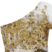 Embroidered evening dress, view 6 - MRSLM