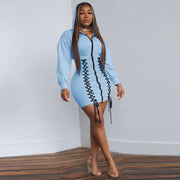 Hooded dress with zipper, view 7 - MRSLM