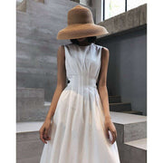 women's dress in white and black, view 5 - MRSLM