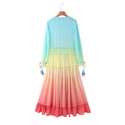 Kaleidoscopic women's dress, view 9 - MRSLM