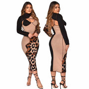 Leopard patchwork maxi dress - MRSLM