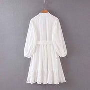 white mini dress for women, view 8 - MRSLM