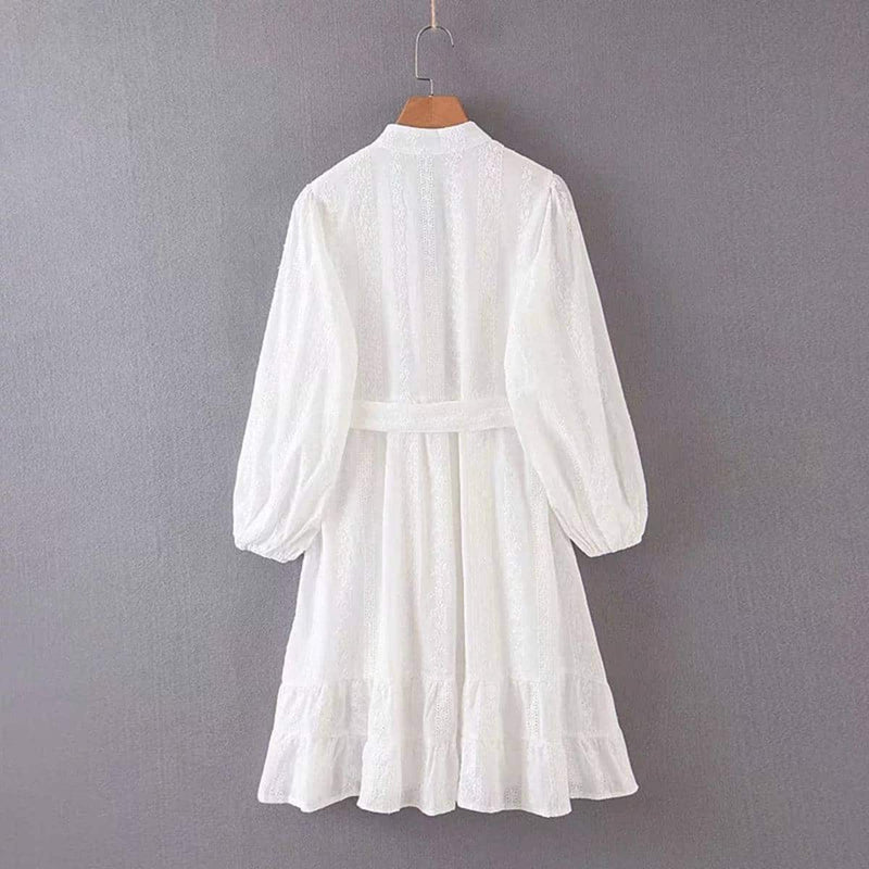 white mini dress for women, view 8 - MRSLM