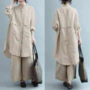linen shirt style dress for women - MRSLM