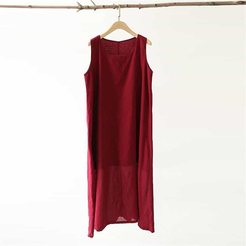 casual linen dress, view 8 - MRSLM