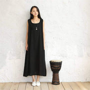 casual linen dress, view 7 - MRSLM