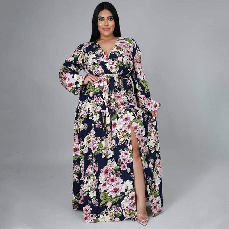 long high waist dress, view 4 - MRSLM