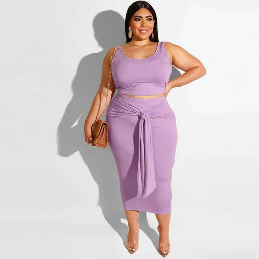 plus size two-piece dress - MRSLM