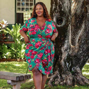 retro style plus size dress - MRSLM