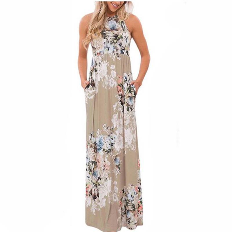 bohemian floral maxi dress, view 12 - MRSLM