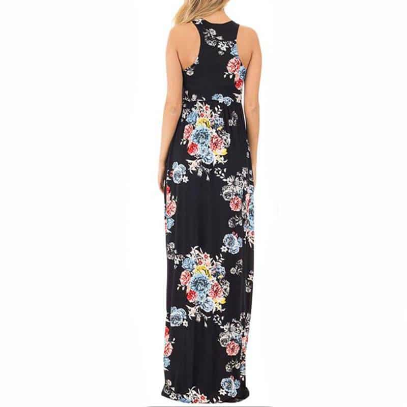 bohemian floral maxi dress, view 14 - MRSLM