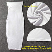 strapless long bodycon dress for women, view 4 - MRSLM