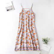 sleeveless women's dress in print, view 6 - MRSLM