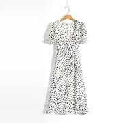 slim short sleeved casual dress, view 3 - MRSLM