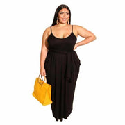 Solid color casual maxi dress, view 2 - MRSLM