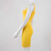 spaghetti strap bodycon dress, view 9 - MRSLM